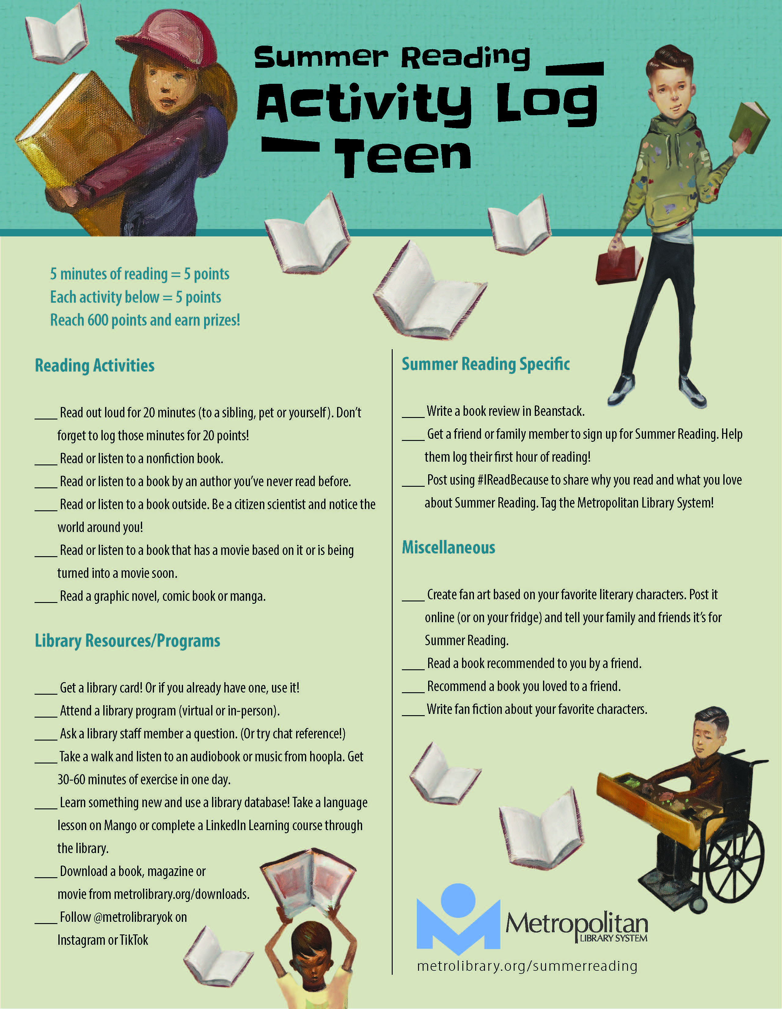 2023 Summer Reading Teen Activity Guide