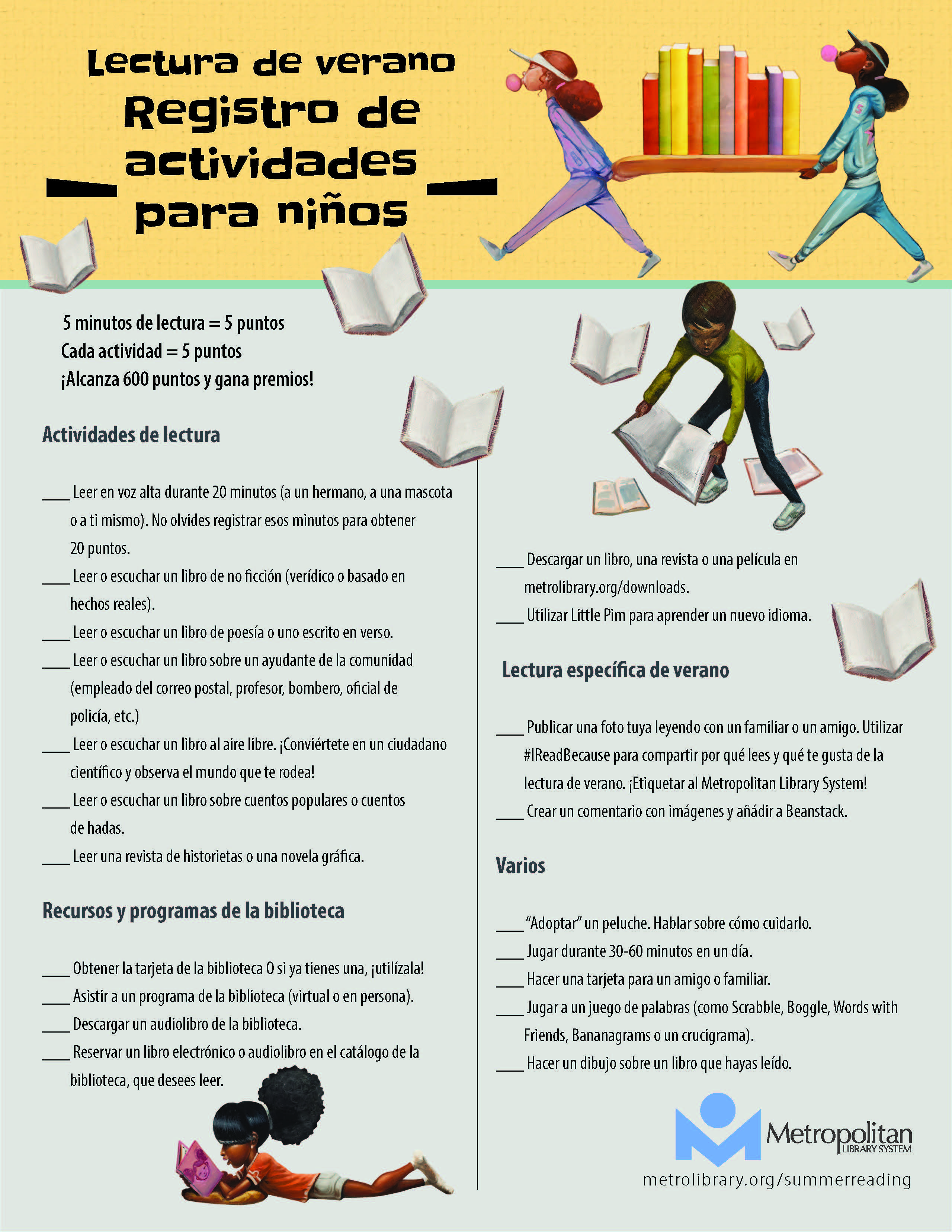 2023 Summer Reading Children Activity Guide - Spanish