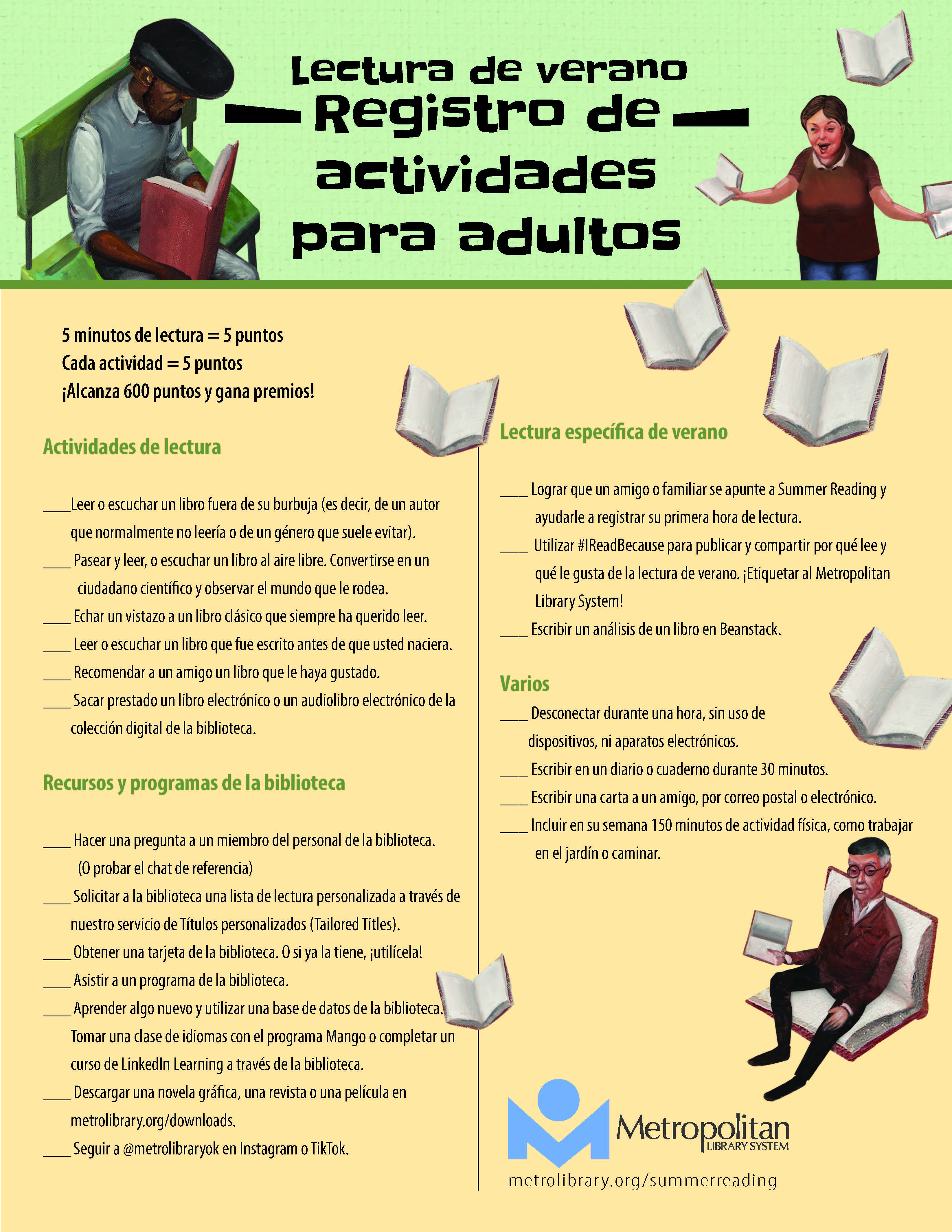 2023 Summer Reading Adult Activity Guide - Spanish