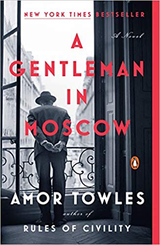 book cover for A Gentleman in Moscow by Amor Towles