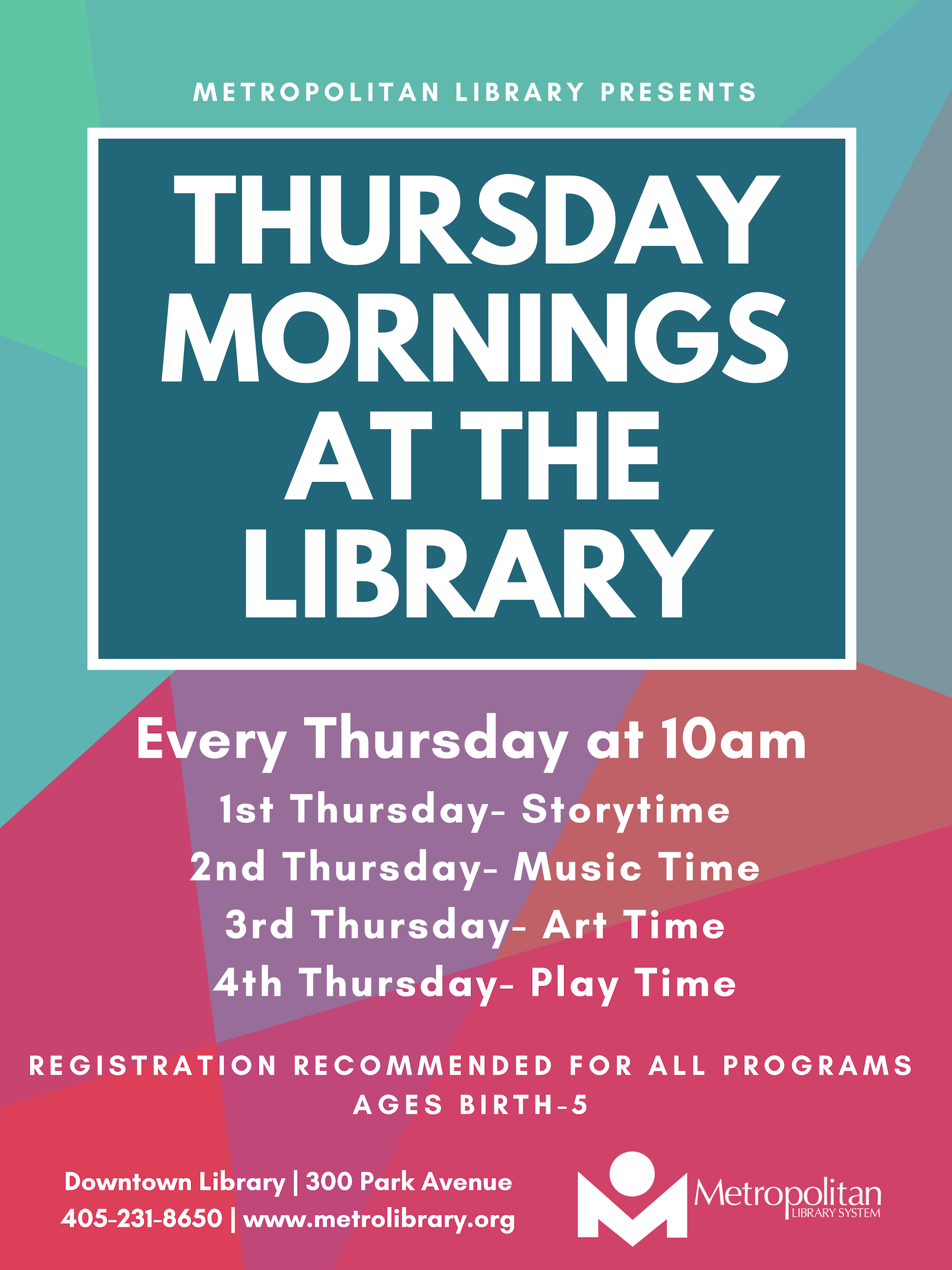 Thursday Mornings at the Library