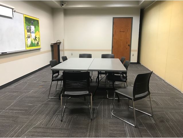 Village meeting room B with square conference setup