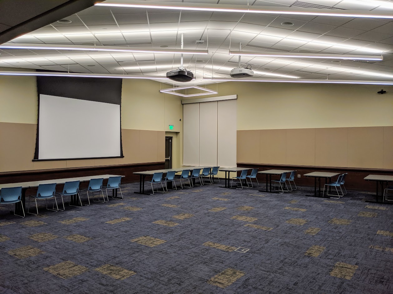 Meeting Room A with partial classroom setup