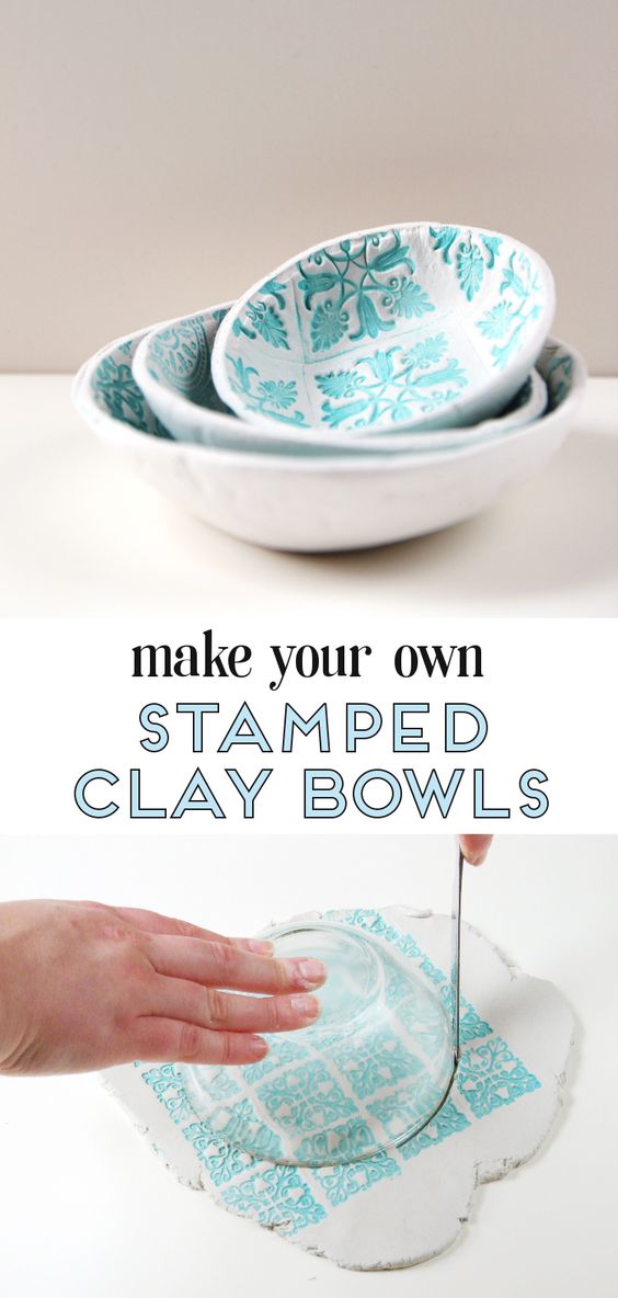 Stamped Clay Bowls