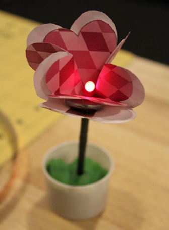 Paper Flower LED Circuits