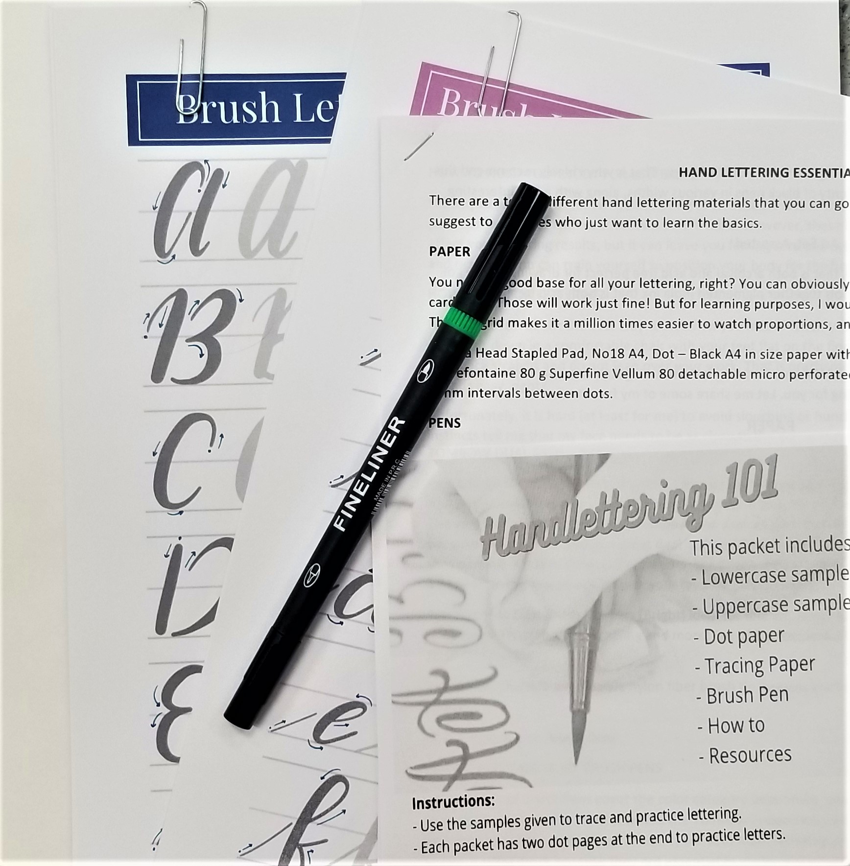 Activity Kit Hand Lettering Metropolitan Library System