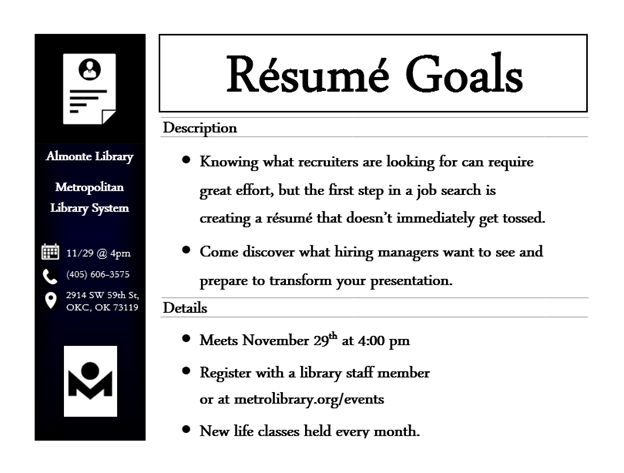 Resume Goals