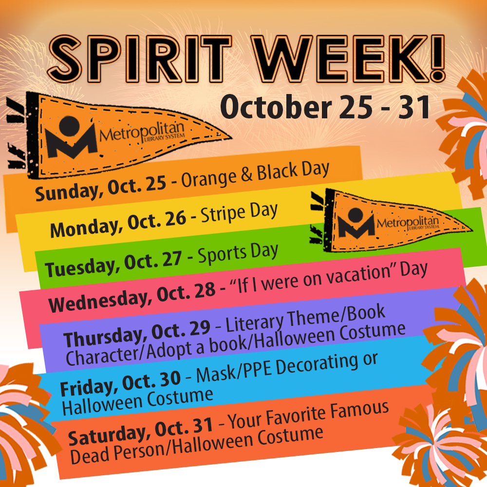 MLS Spirit Week 2020.  A week full of fun for the staff and customers.