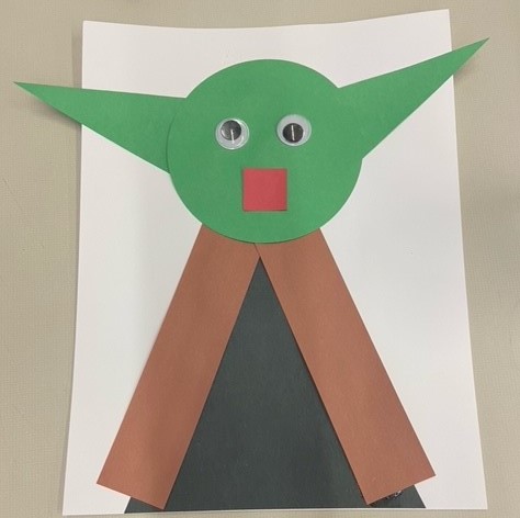Yoda made of shapes