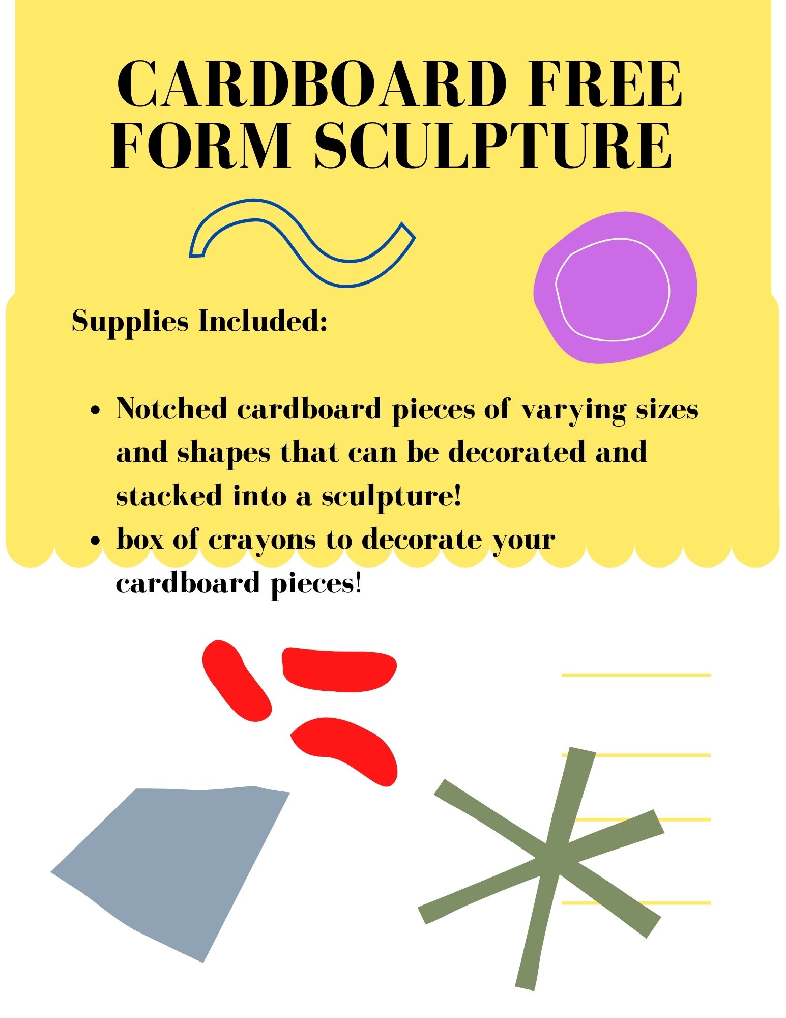 Cardboard Free Form Sculpture!