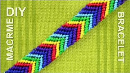 Macrame Rainbow Bracelet