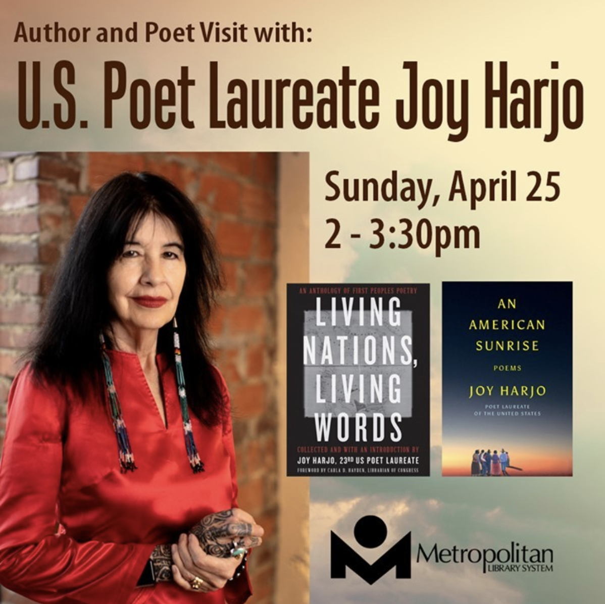 Joy Harjo Live on Facebook on April 25, 2021 at 2pm