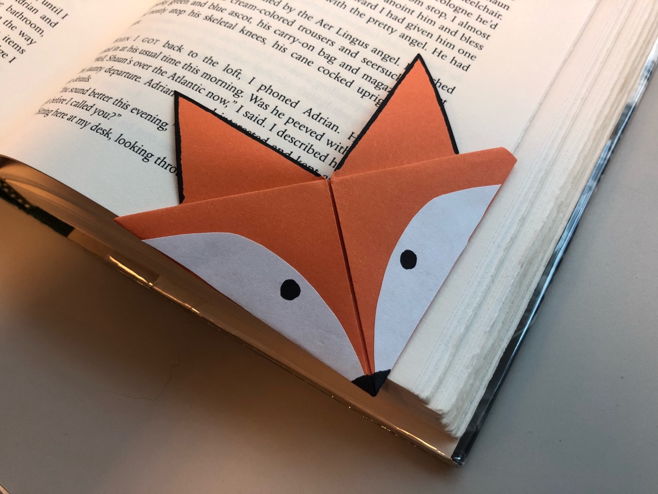 Origami Fox Bookmark