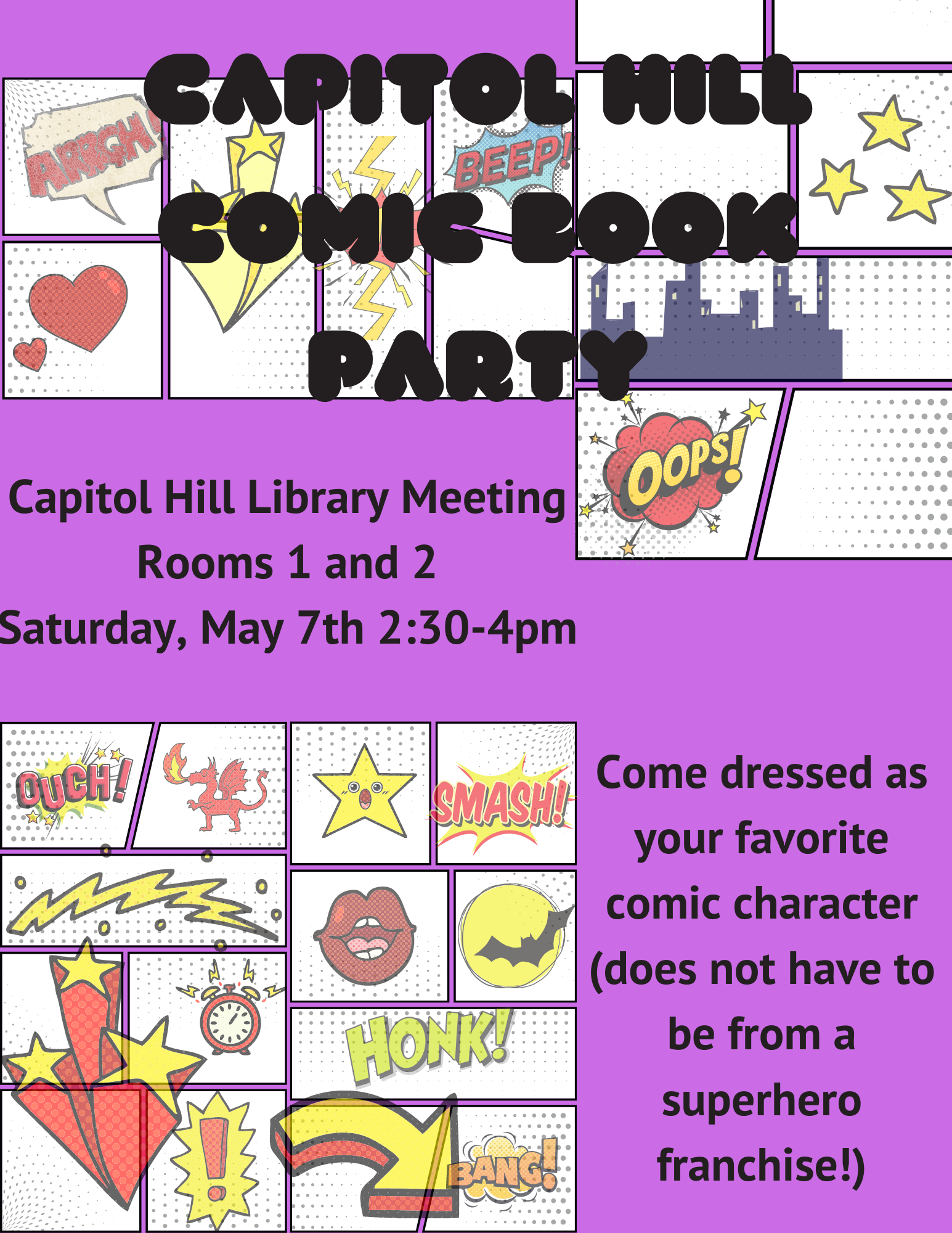 Information about Comic Book Party, info in the description