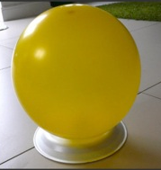 hovercraft made of a balloon and plate