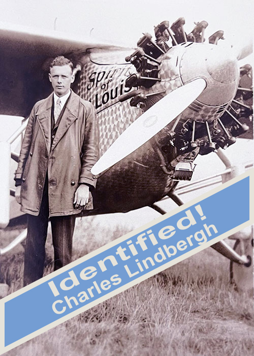 Photographic portrait of Charles Lindbergh.