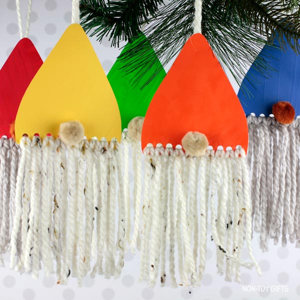 Paper Gnome Ornaments