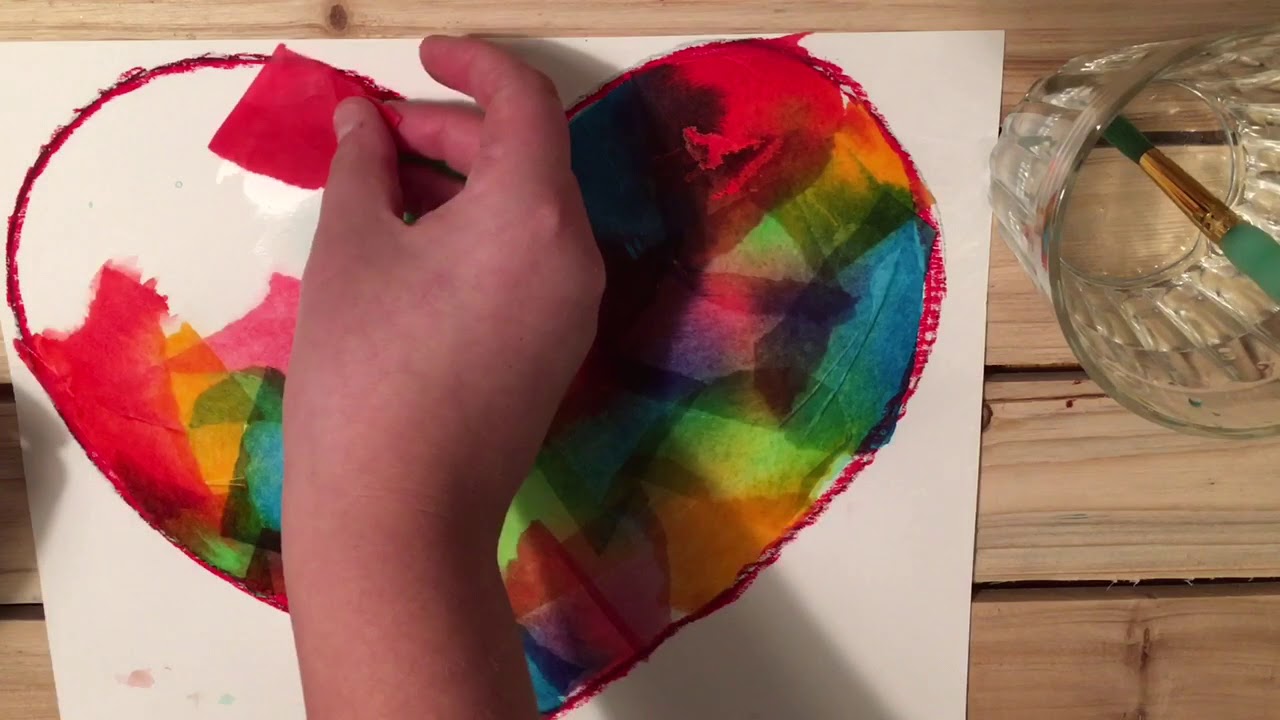 Bleeding Tissue Paper Heart