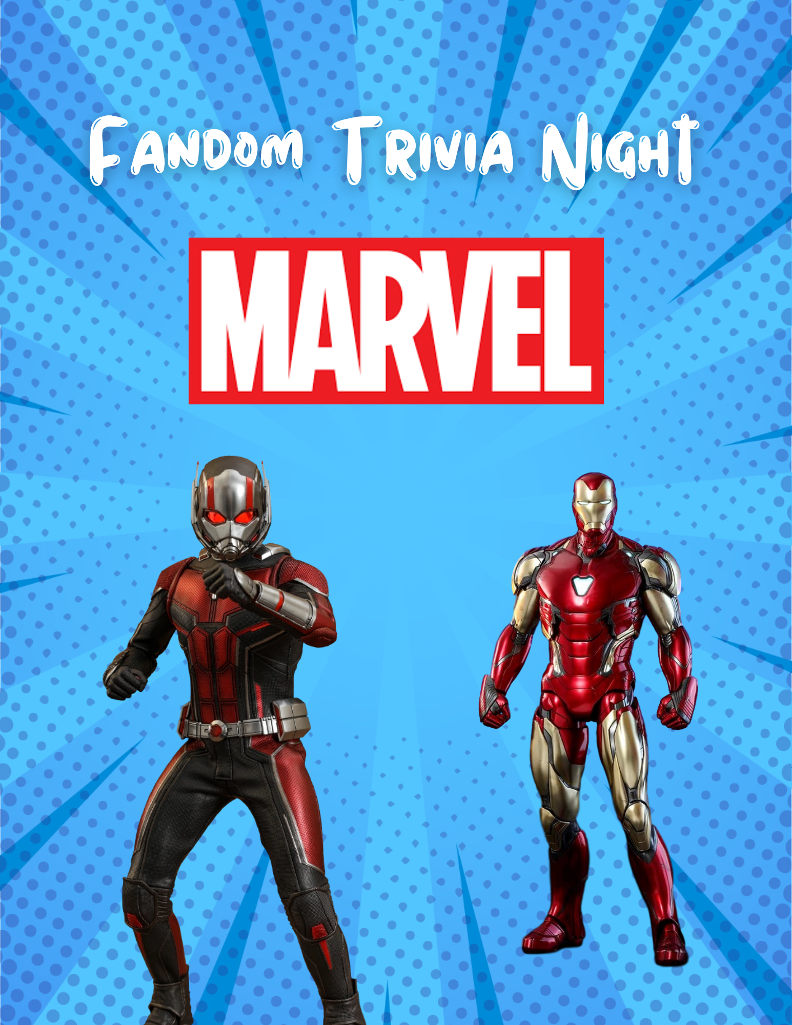 Fandom Trivia Night Marvel Superheroes Flyer