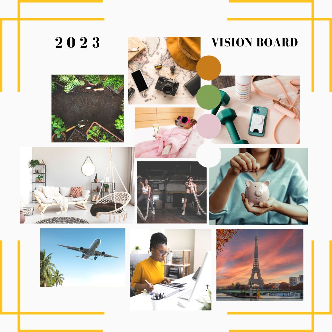 2023 Vision Board Collage