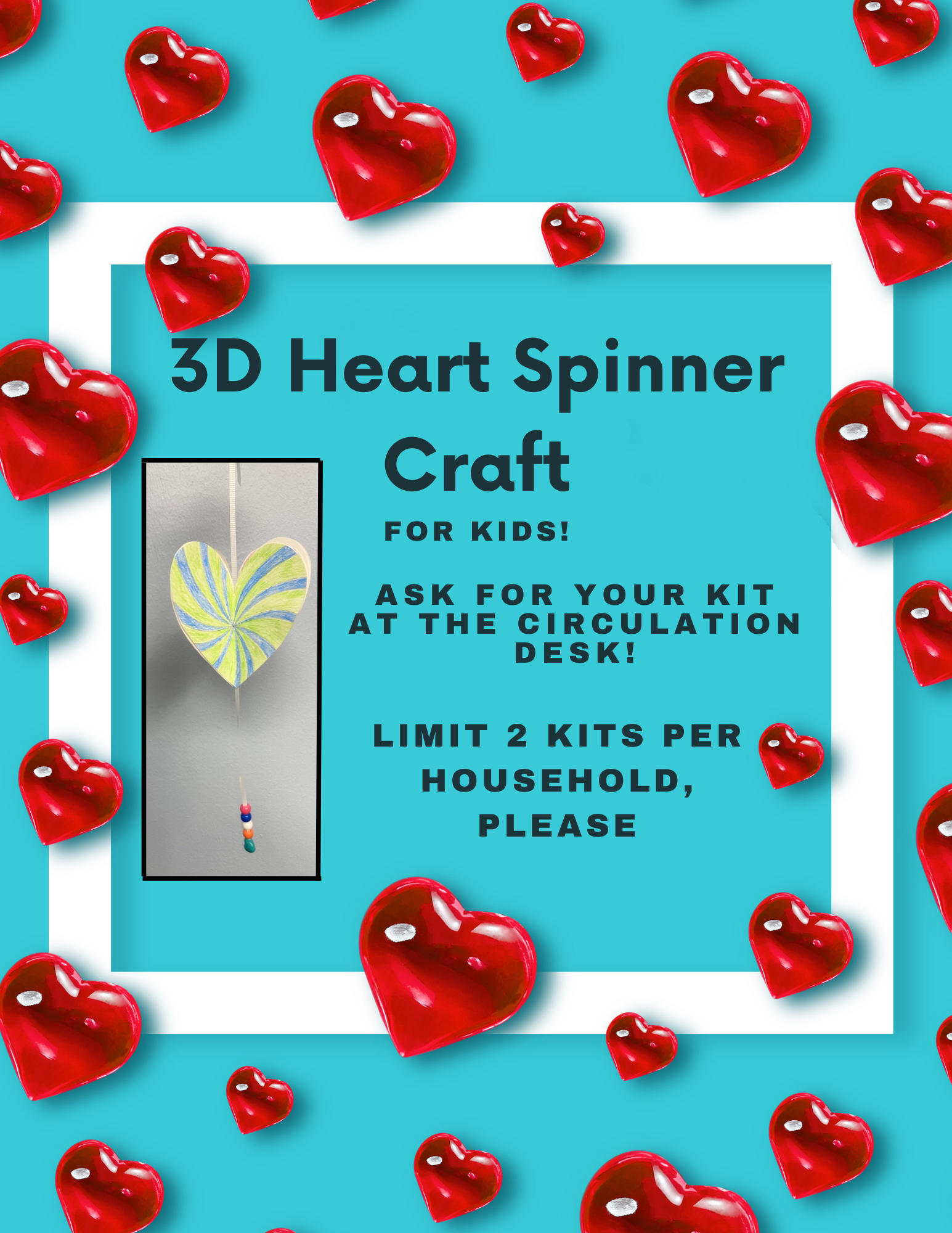 3D Heart Spinner Flier