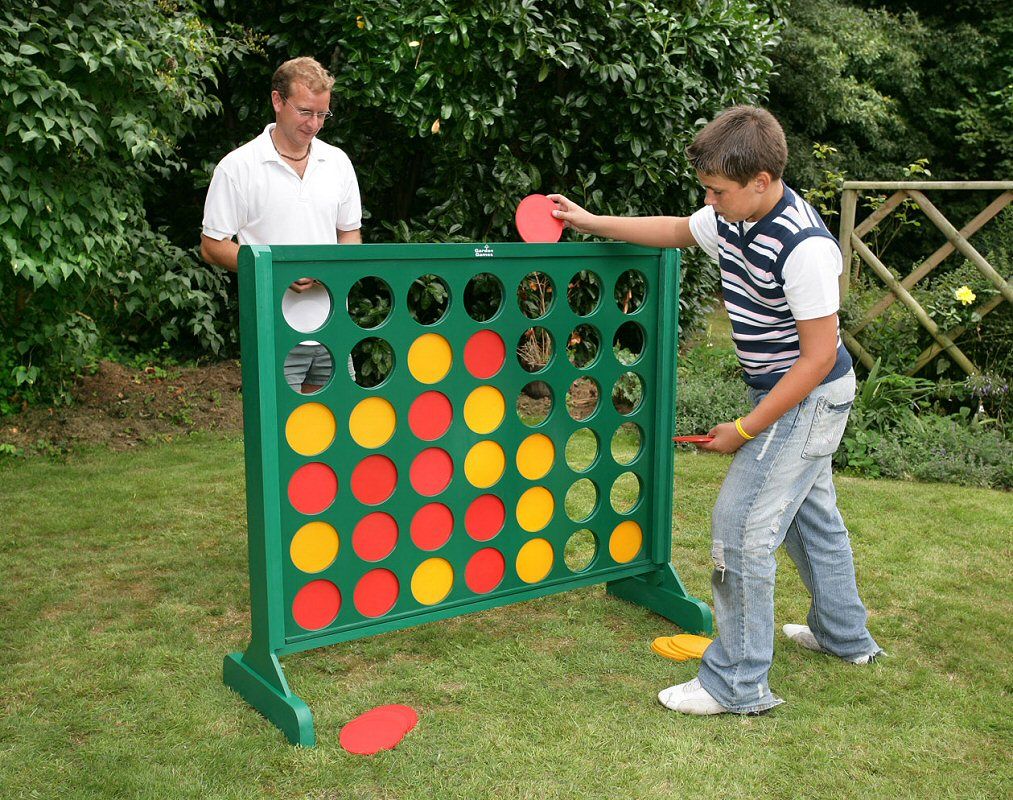 Large connect four game.