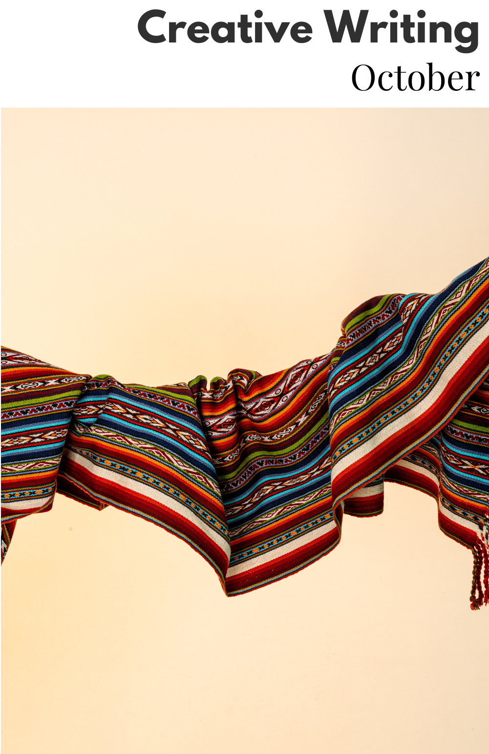 Image of some serape wraps hanging on a clothing line. 