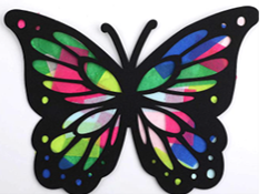 multi-color suncatcher butterfly