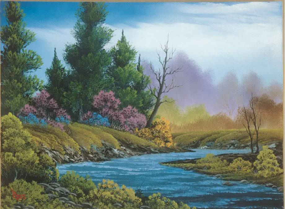 Bob Ross painting