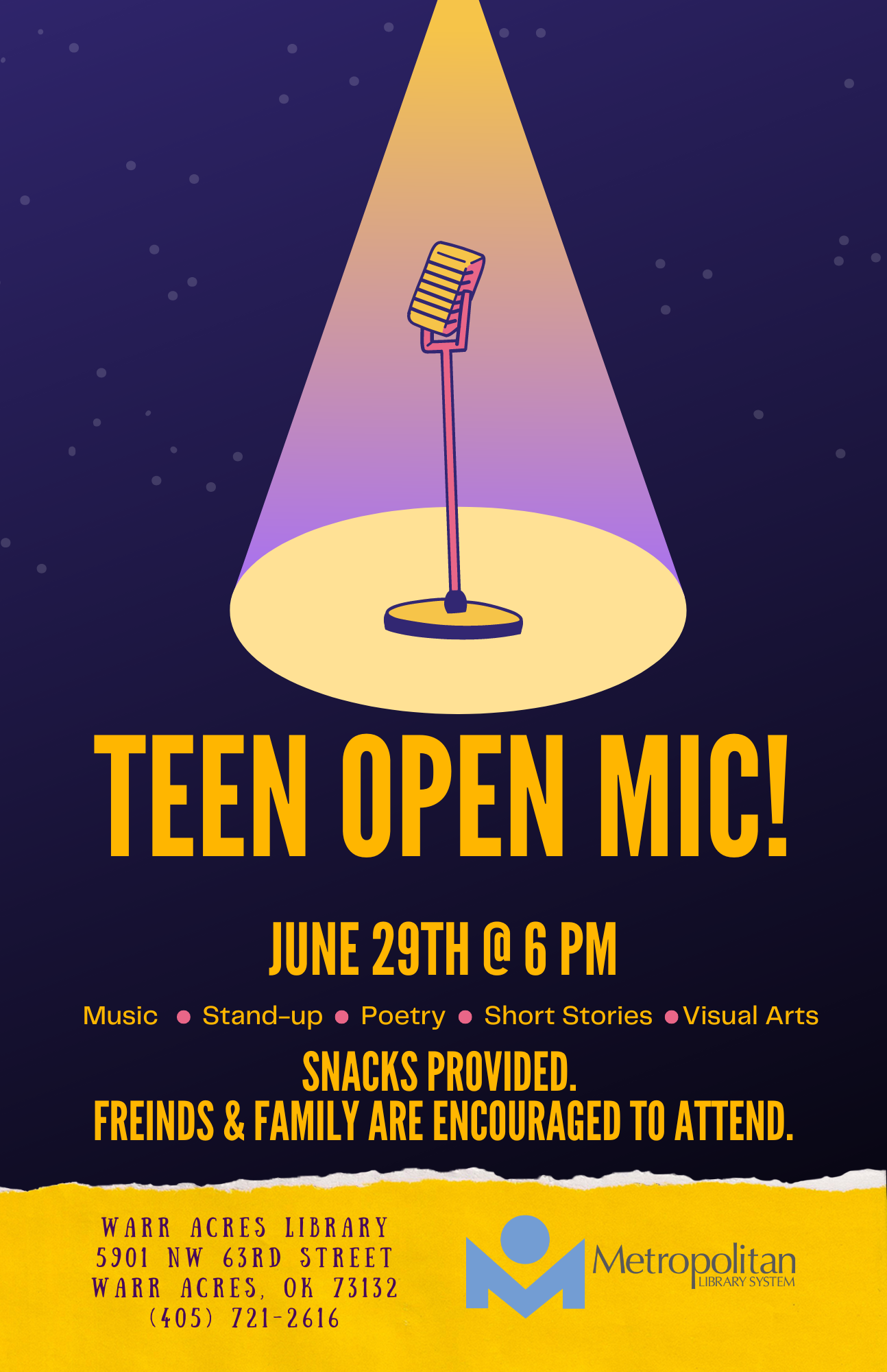 Teen Open Mic June