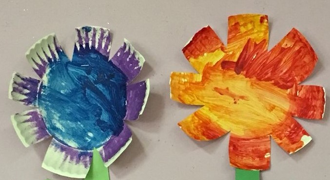 Paper Plate Flowers