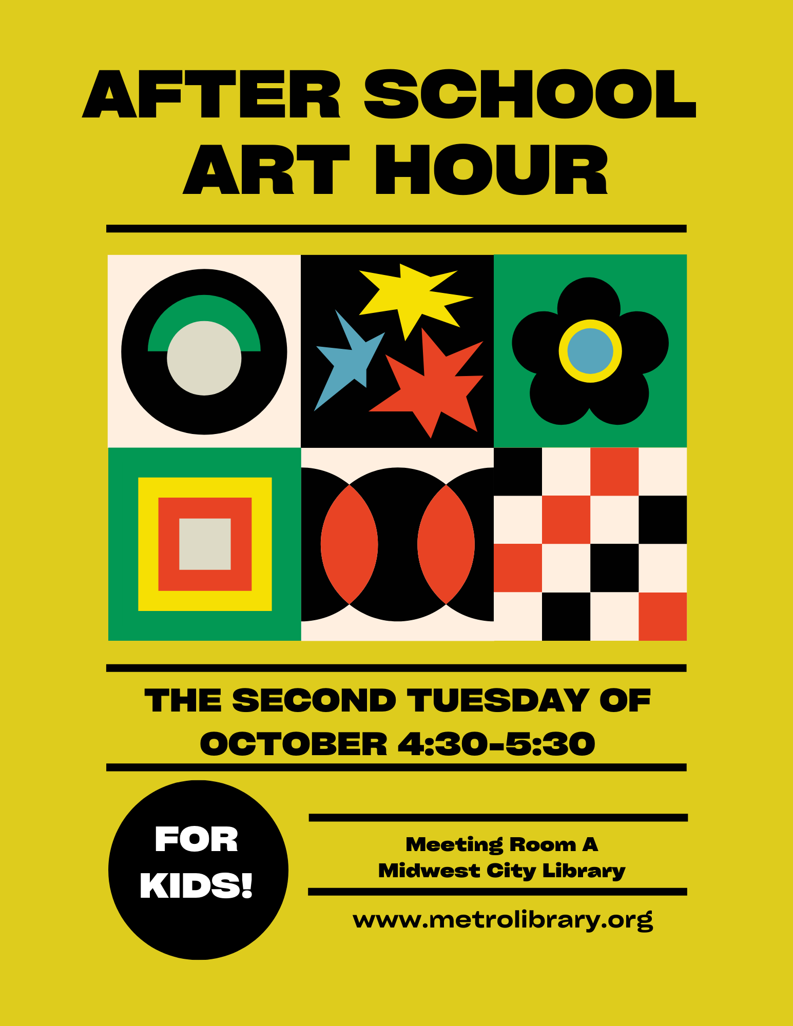 After School Art Hour flyer