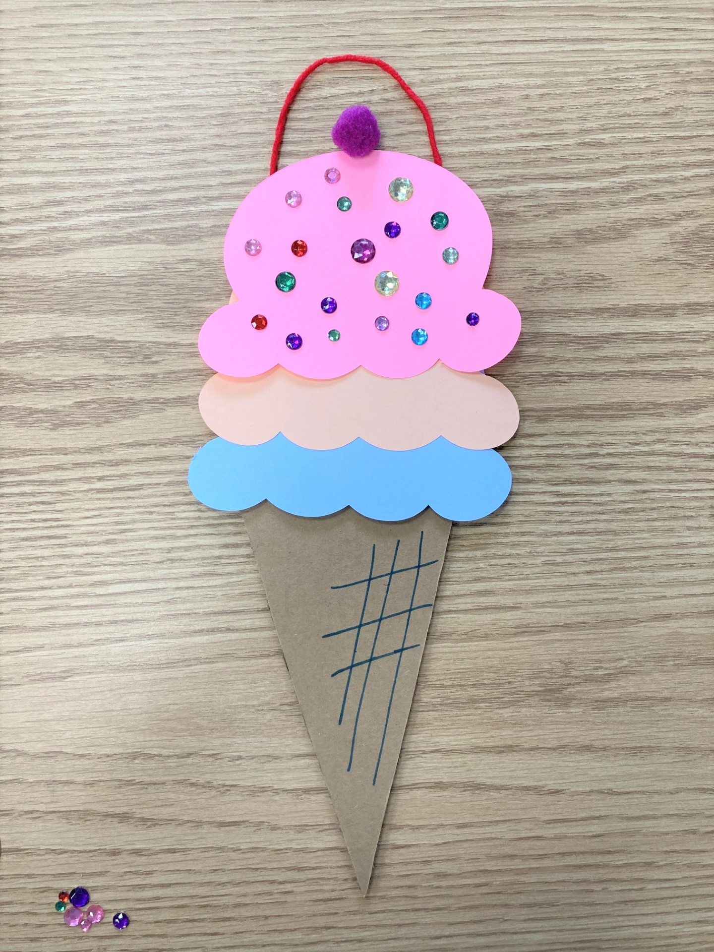 Phot of ice cream cone craft
