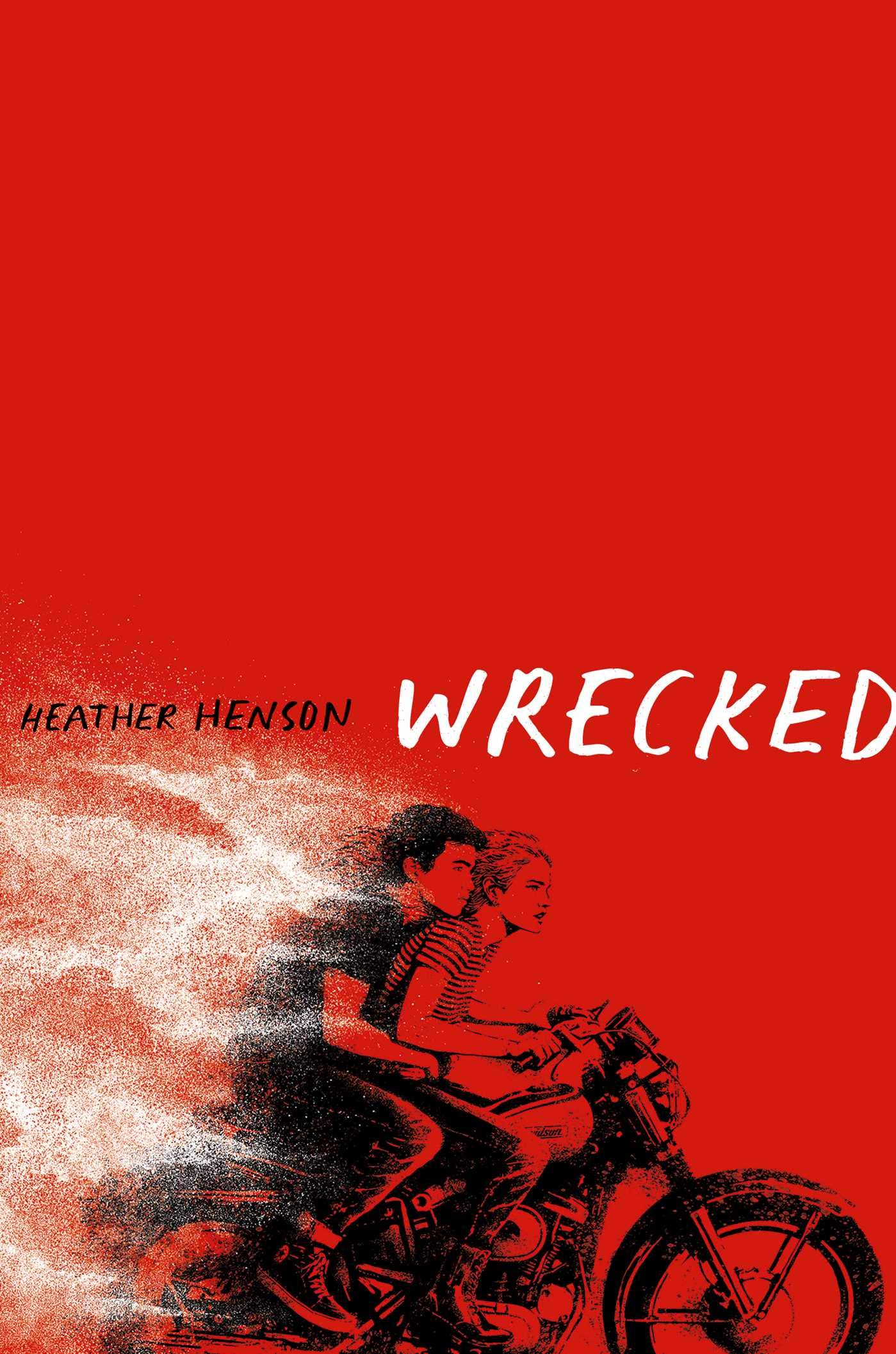 Book cover showing two young people on a motorcycle