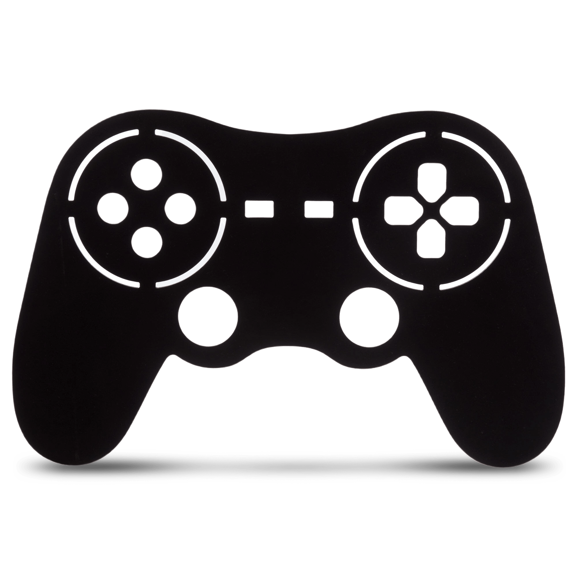 Video game controller on white background