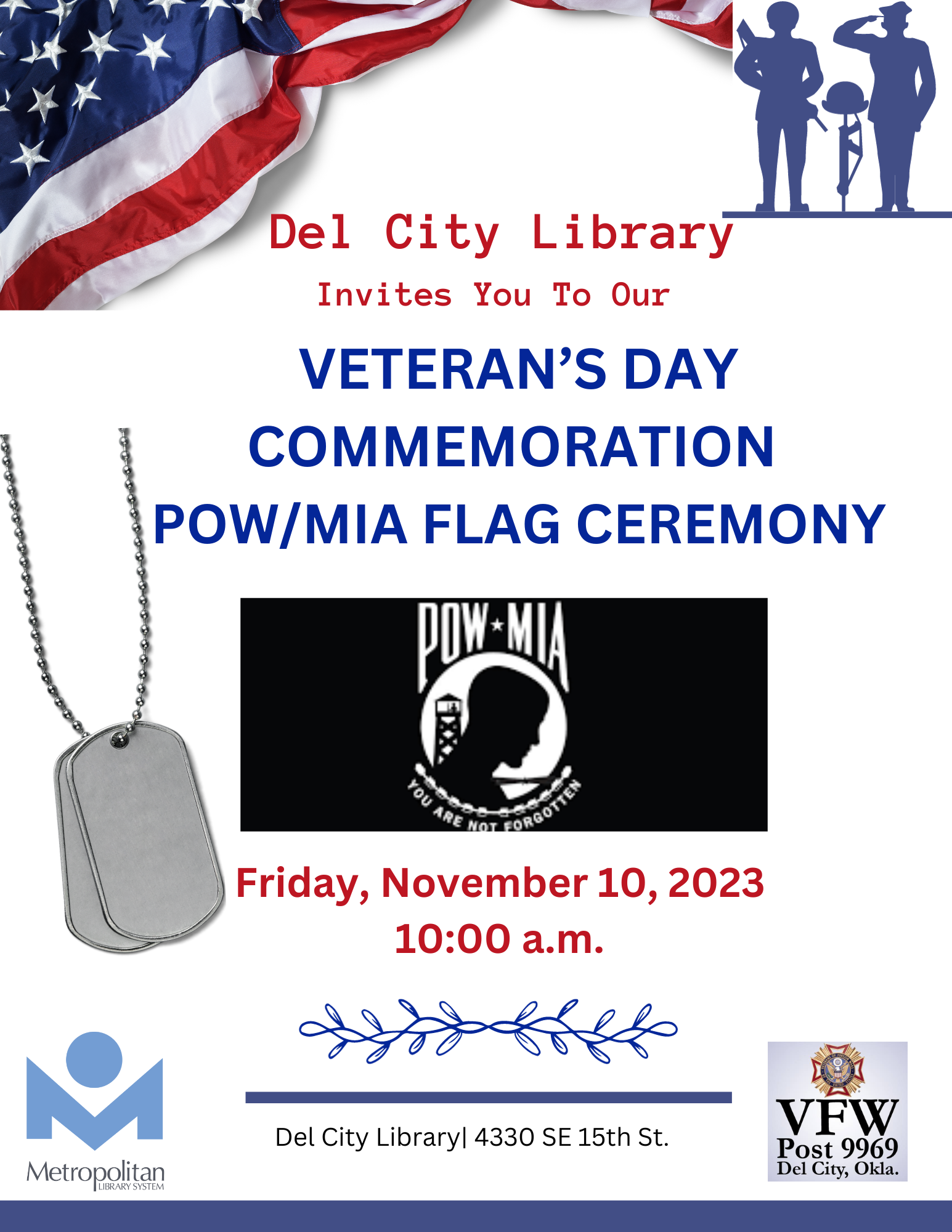 Veteran's Day POW/MIA Flag Ceremony
