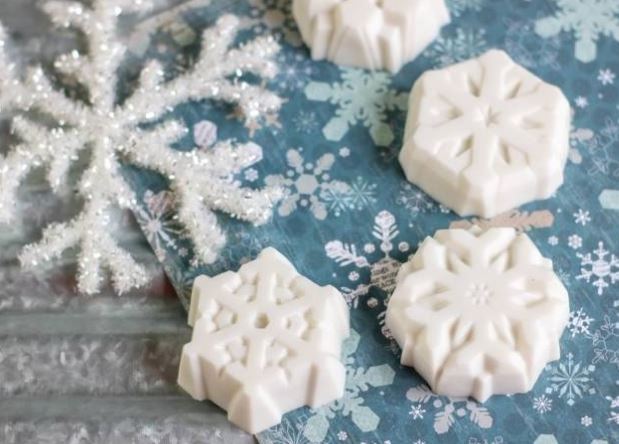 Snowflake soap