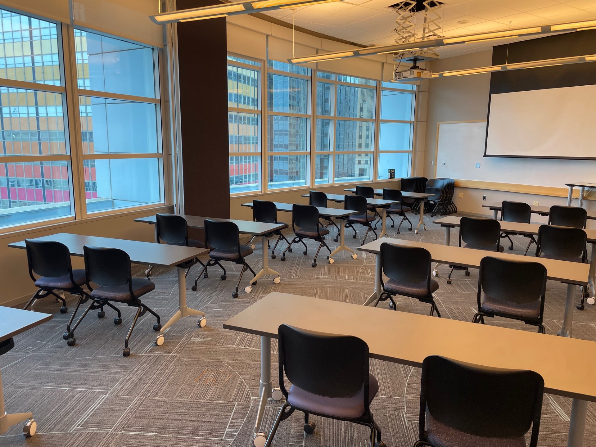 Classroom AB with classroom-style seating