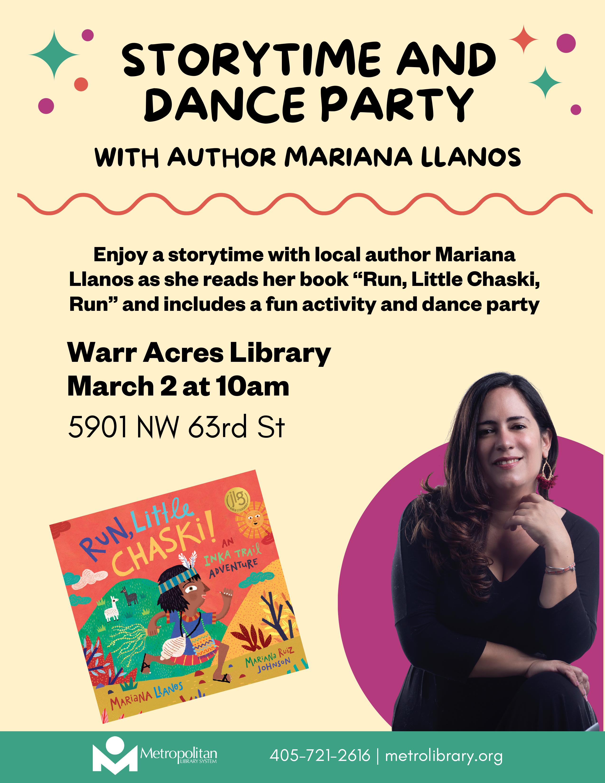 Storytime & Dance Party with Mariana Llanos