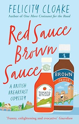 Red Sauce Brown Sauce cover: mountain with red sauce bottle and brown sauce bottle