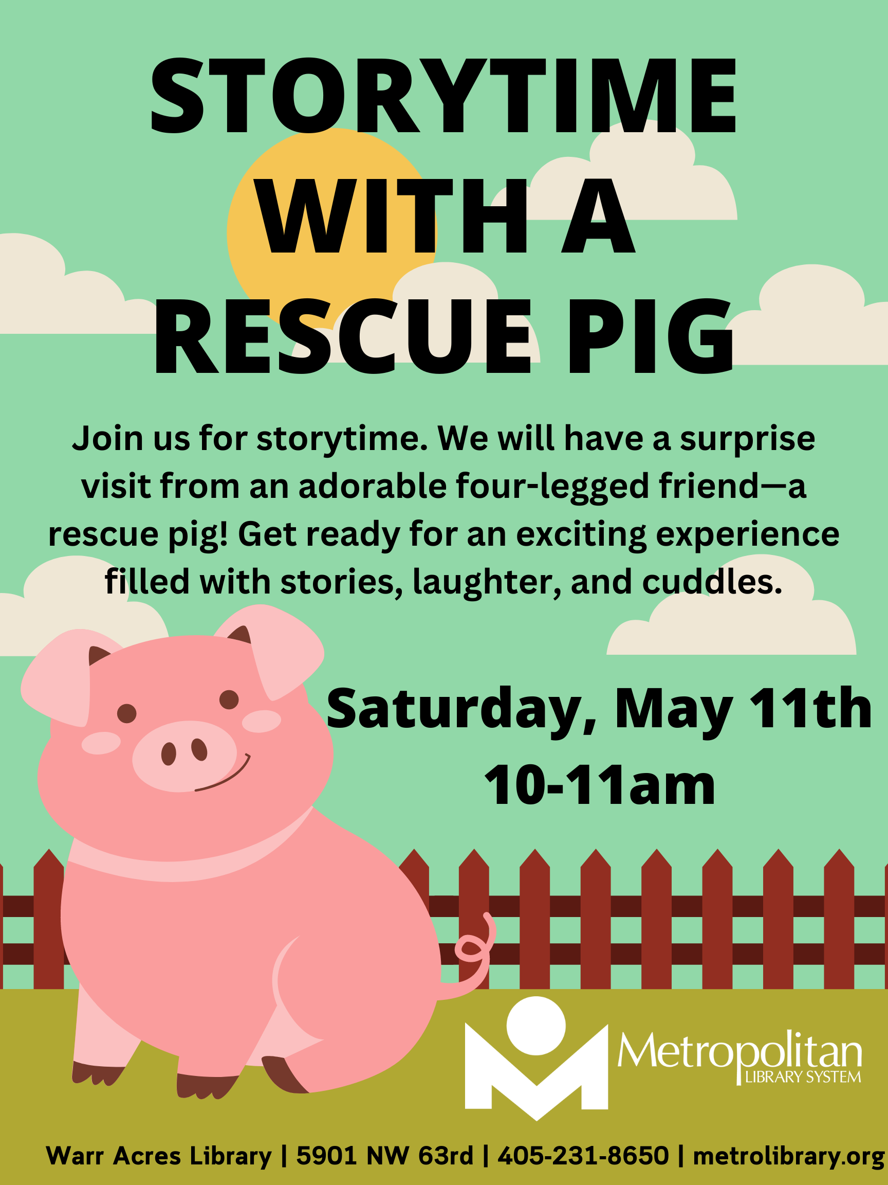Storytime with a Rescue Pig