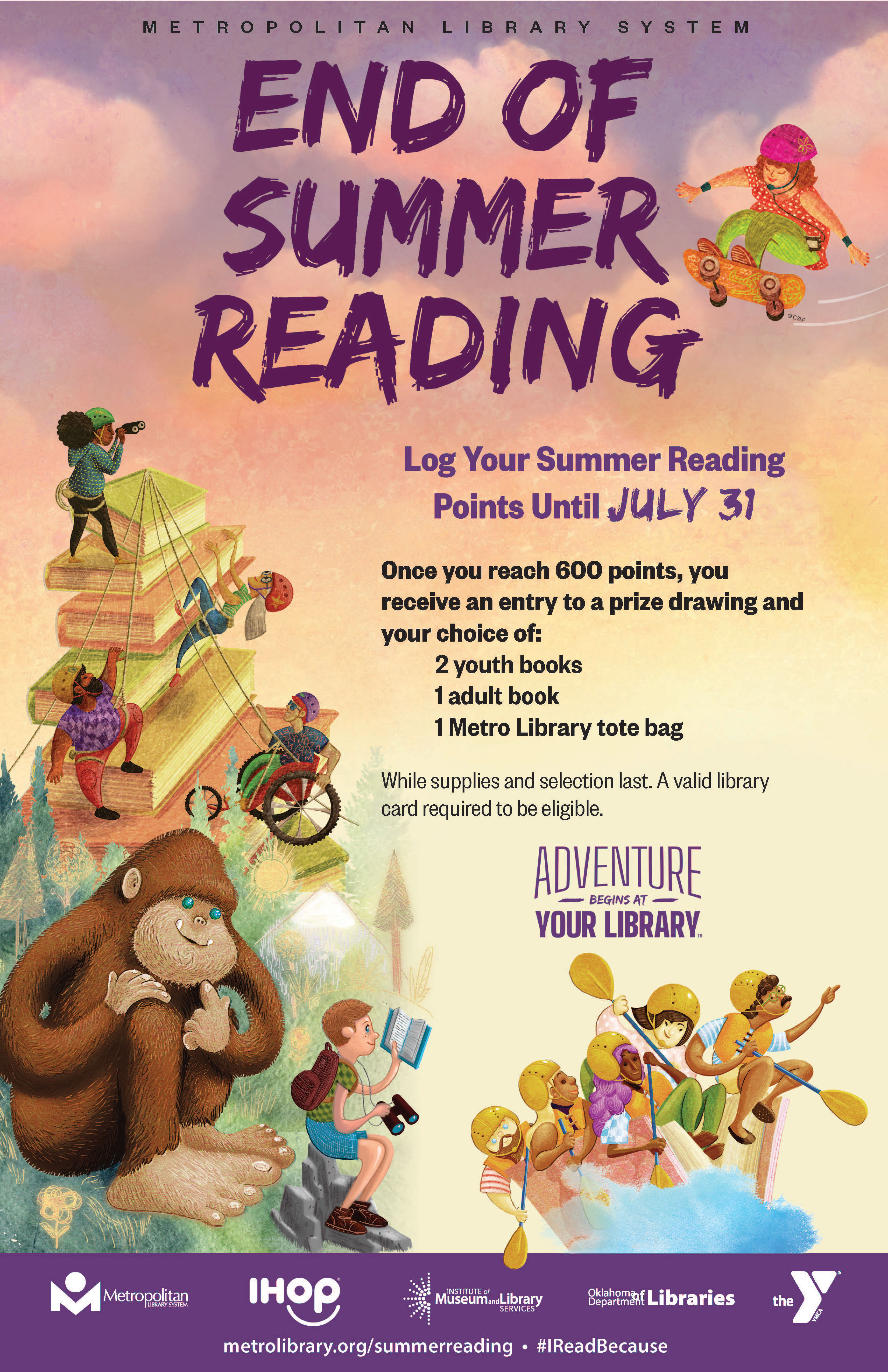 11x17 Summer Reading End of Summer Poster