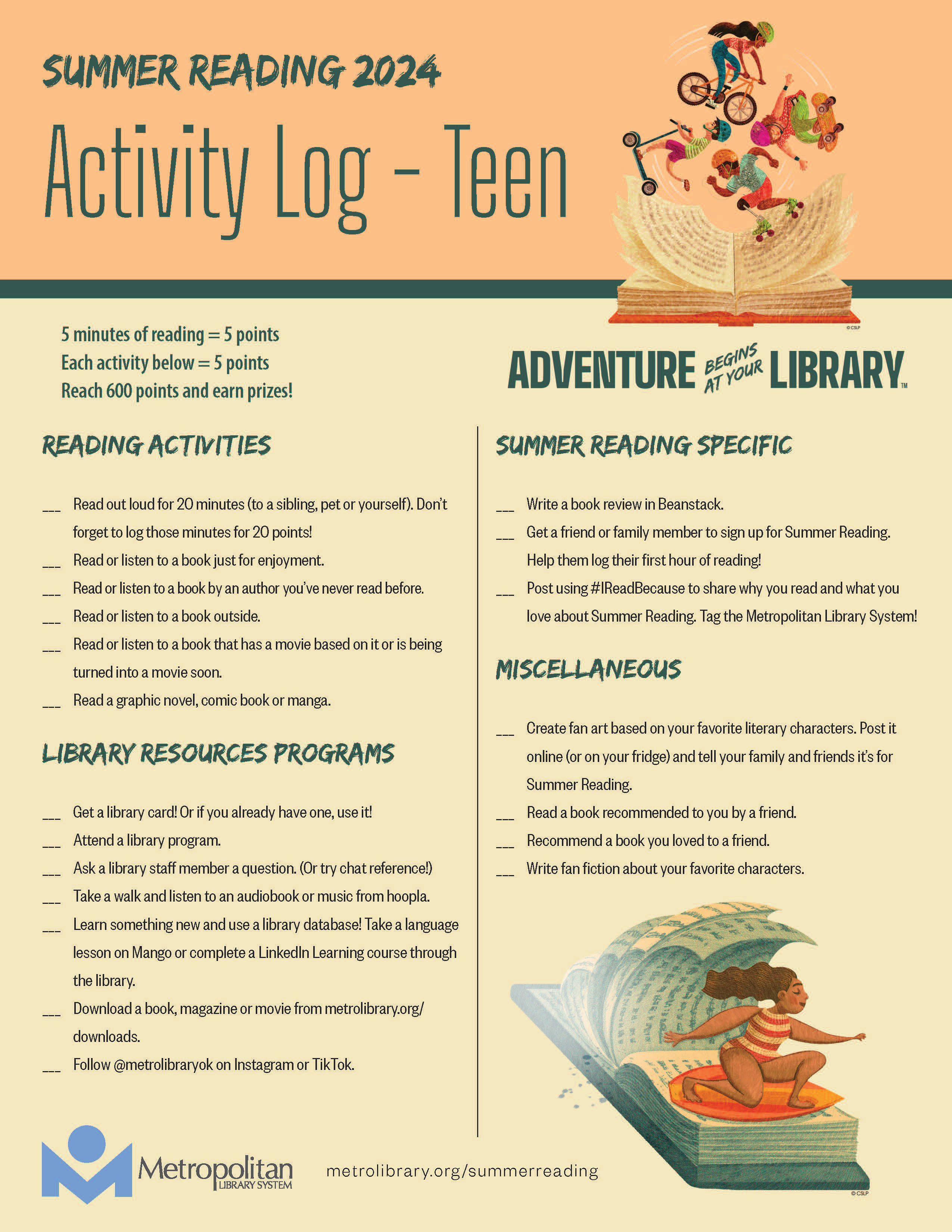 Activity Log - Teen