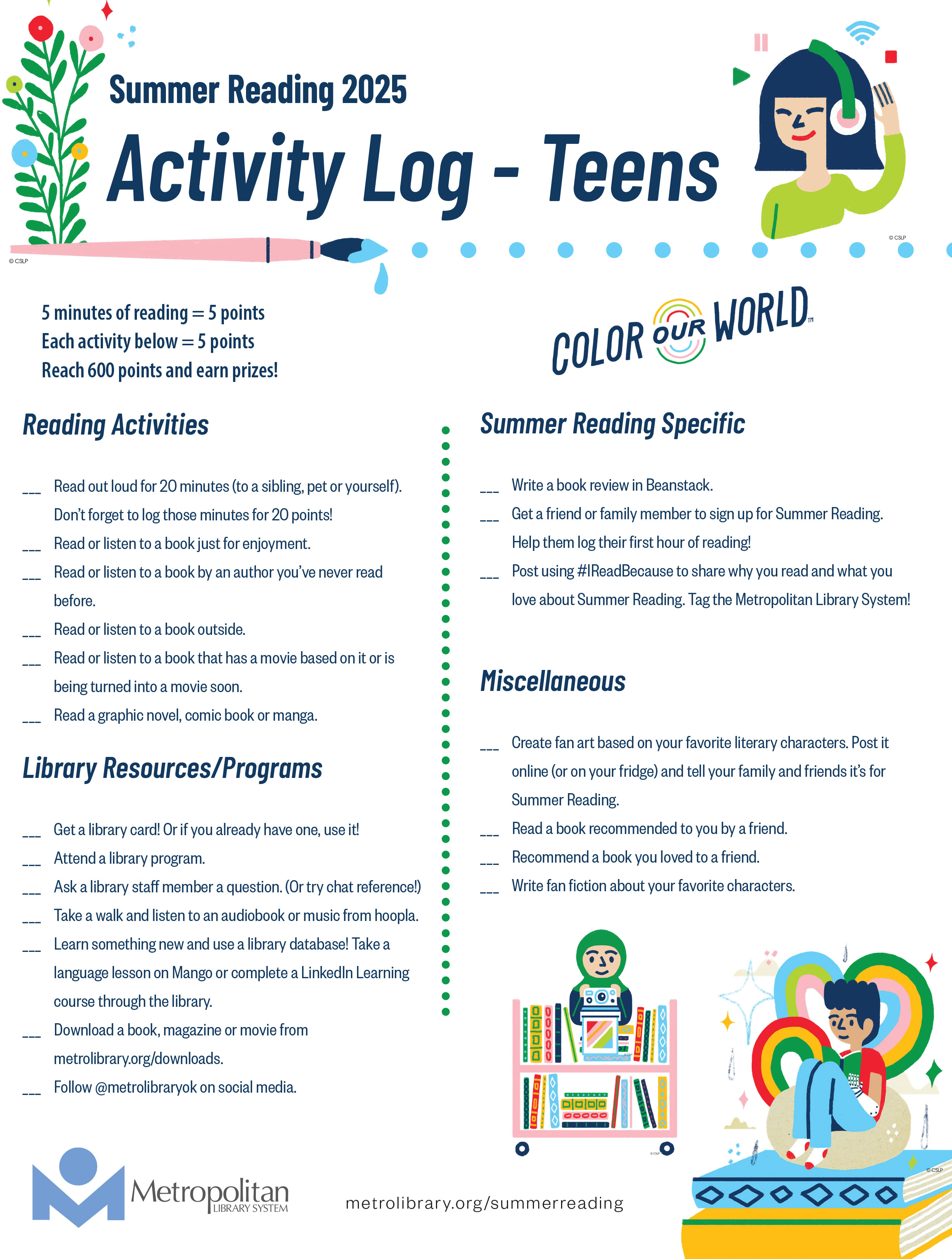 Teen Activity Log Document.