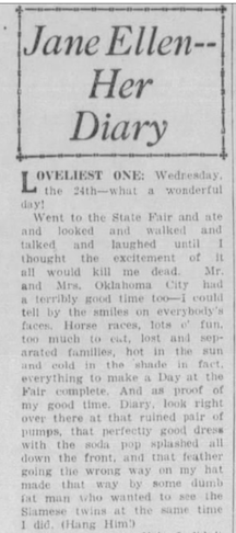 Jane Ellen The Oklahoman 1924