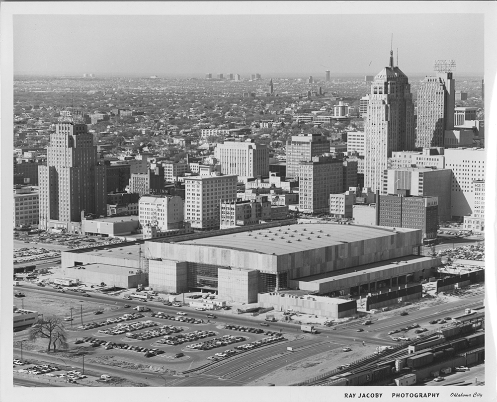 Elevated view of the Myriad Convention Center