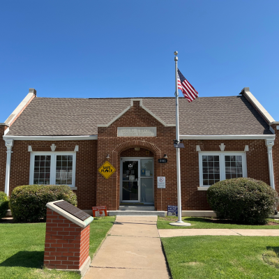 Exterior of the Wright Library branch. 
