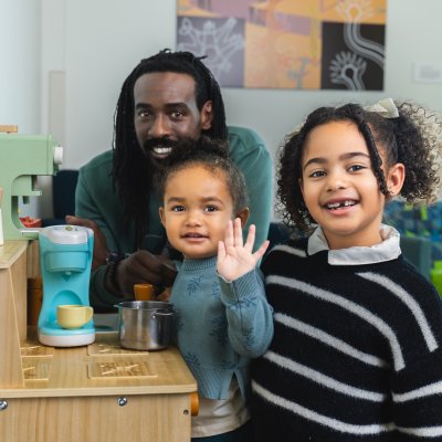 Family at Capitol Hill Library 