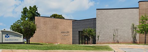Exterior shot of Ralph Ellison Library