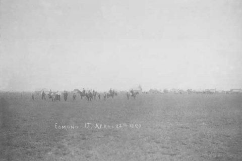Edmond, Oklahoma in April of 1880